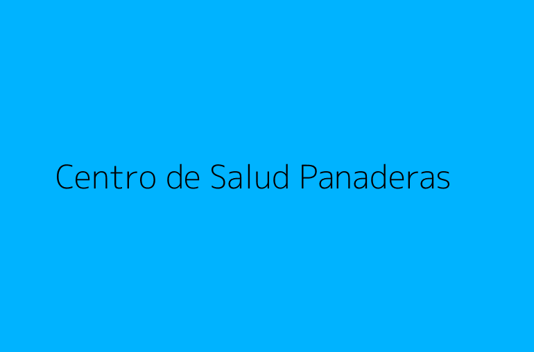 Centro de Salud Panaderas